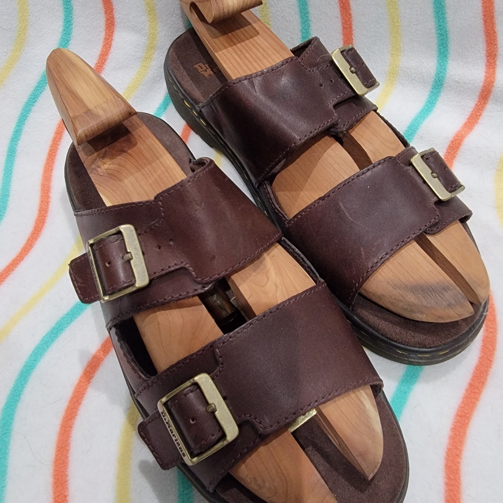 Size 10 Dr. Martens Brown Leather Sandals